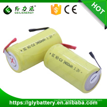 GLE 1.2v 3400mAh NICD sub c Rechargeable Battery For Drill